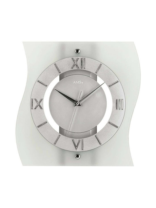 AMS Wall Clock Gray