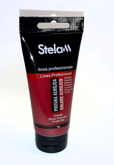 Stelan Ακρυλικό Χρώμα Ζωγραφικής Purple Red 75ml