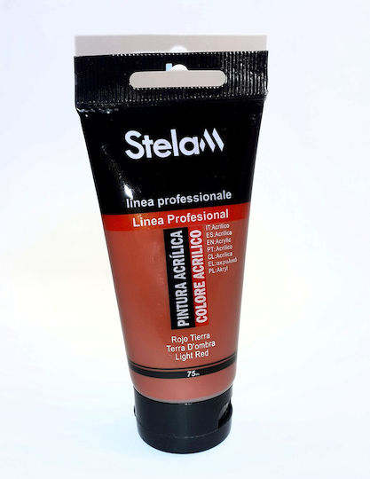 Stelan Ακρυλικό Χρώμα Ζωγραφικής Light Red 75ml