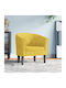 Armchair Yellow 70x56x68cm