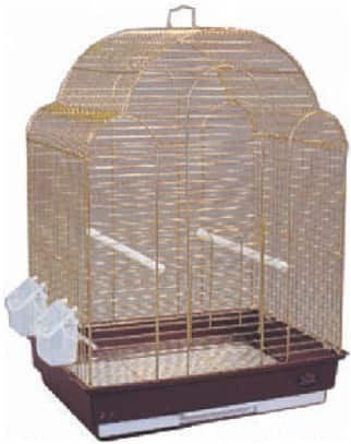 Donald Pet Care Κλουβί Πτηνών 42x30x55εκ. Χρυσό