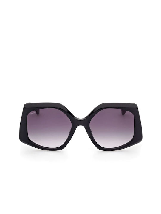 Max Mara Sonnenbrillen mit Schwarz Rahmen und Gray Verlaufsfarbe Linse MM012|01B