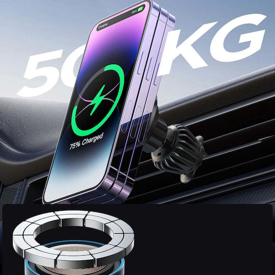Joyroom JR-ZS240 Pro Mobile Phone Mount 4.7" - 6.7" with 15W MagSafe Wireless Charging Black