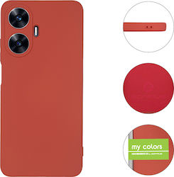 Sonique Back Cover Silicone Burgundy (Realme C55)
