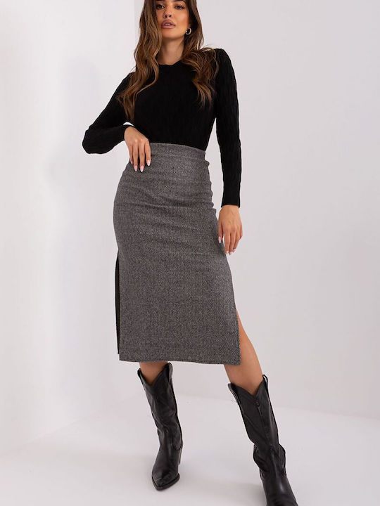 Lakerta Pencil Midi Skirt in Black color