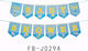 Baby Shower It's A Boy Girlande für Party in Blau Farbe