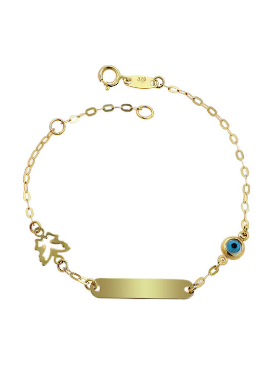 Kinderarmband ID Gold 9K