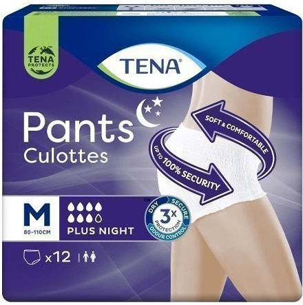 Plus Night Πάνες Βρακάκι Ακράτειας Medium 12τμχ