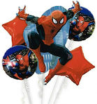 Set of 5 Balloons Spiderman