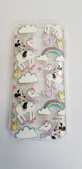 Disney Minnie Umschlag Rückseite Transparent (Galaxy J6)