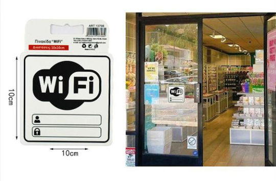 Sign Self-Adhesive "WiFi" 105566