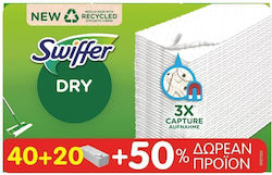 Swiffer Parquet Cleaner Cloth Refill Trap & Lock 60pcs