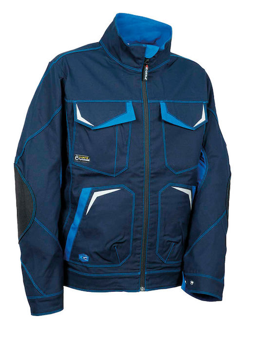 Cofra Work Jacket Reflective Blue