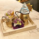 Nakaro Wood Carrier Serving Basket Wooden with Dimensions 30x20x30cm 1pcs