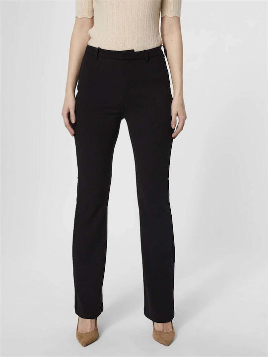 Vero Moda Women's Fabric Trousers Black