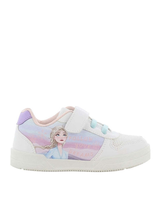 Sneaker Παιδικά Sneakers Ανατομικά με Σκρατς Λευκά