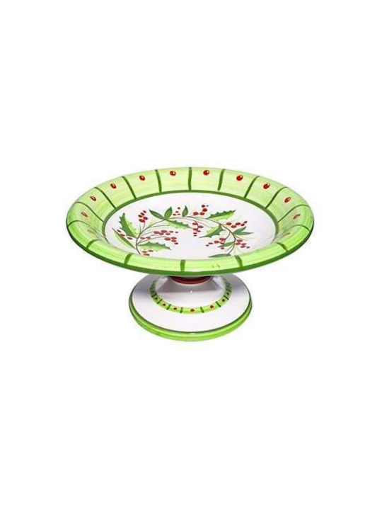 Terra Antica Christmas Cake Stands Ceramic Orange