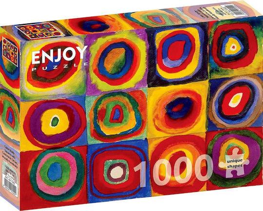Vassily Kandinsky: Color Study - Squares With Concentric Circles, Wassily Kandinsky Puzzle 2D 1000pcs WLP-ENJOY-1542