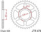 FE Sprockets Γρανάζι Πίσω για Kawasaki Z750