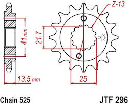 FE Sprockets Vorderes Ritzel für Honda Transalp 600