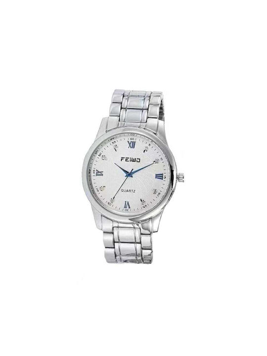 Watch Battery with Silver Metal Bracelet