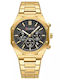 Curren Men's Watch 43mm Chronograph Battery with Black Metal Bracelet