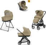 Inglesina Electa Quattro Darwin Adjustable 3 in 1 Baby Stroller Suitable for Newborn Total Black / Dumbo Caramel 8.7kg