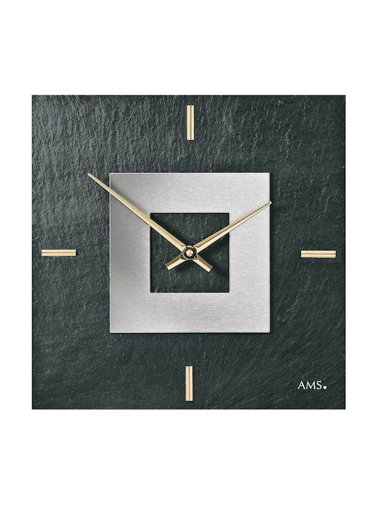 AMS Wall Clock Black