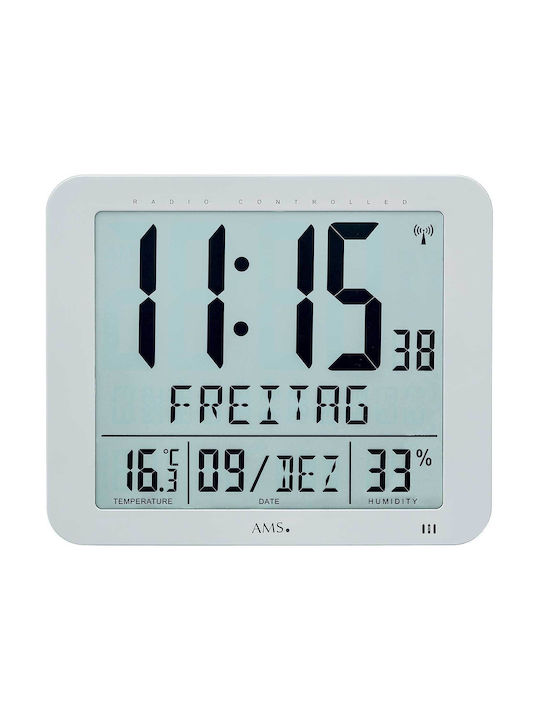 AMS Wall Clock Gray