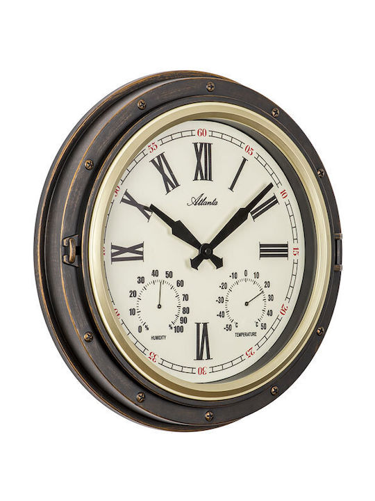 Atlanta Wall Clock Ecru