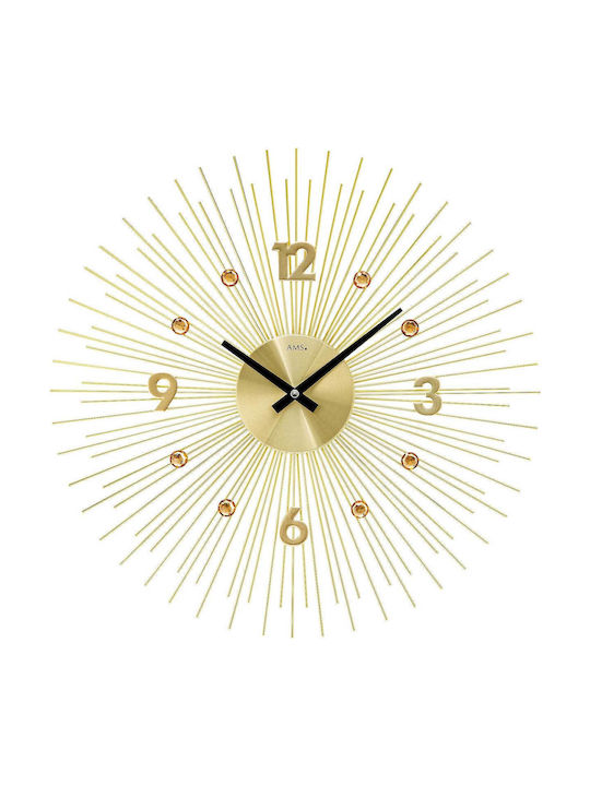 AMS Wall Clock Gold