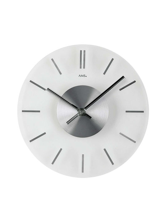 AMS Wall Clock White