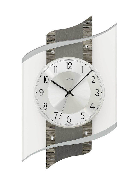 AMS Wall Clock Gray