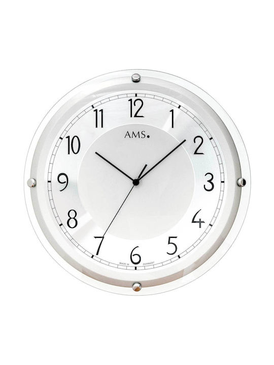 AMS Wall Clock Gray