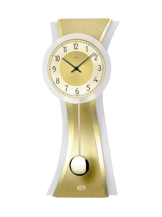 AMS Wall Clock Gold