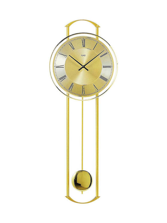 AMS Wall Clock Gold