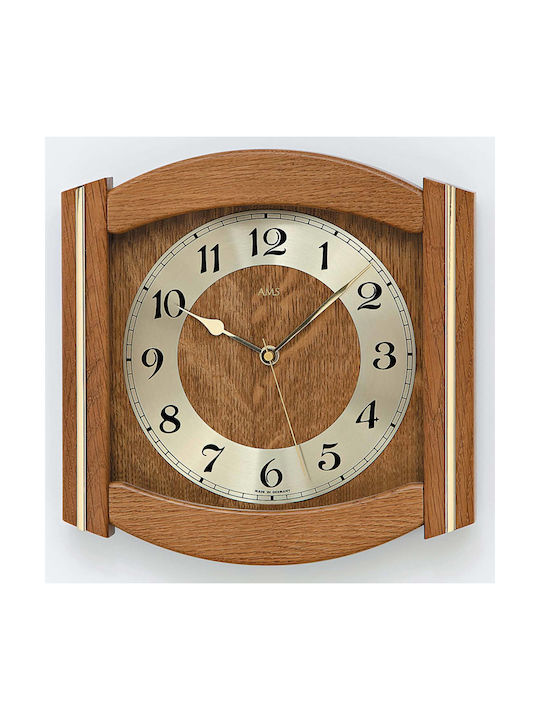 AMS Wall Clock Gold