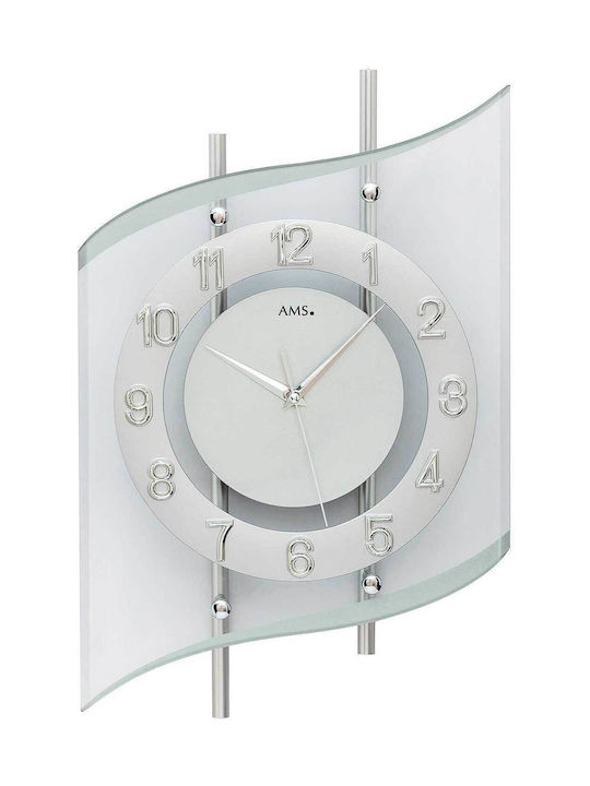 AMS Wall Clock Gray