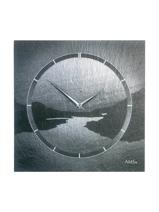 AMS Wall Clock Gray