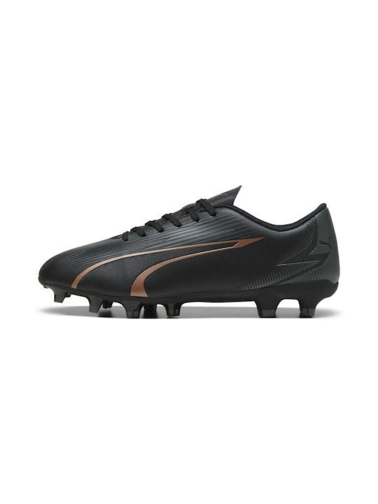 Puma Ultra Play FG/AG Χαμηλά Ποδοσφαιρικά Παπούτσια με Τάπες Μαύρα