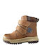 Kids Boots with Velcro Tabac Brown