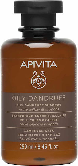 Apivita Oily Dandruff White Willow & Propolis Σαμπουάν κατά της Πιτυρίδας για Λιπαρά Μαλλιά 250ml
