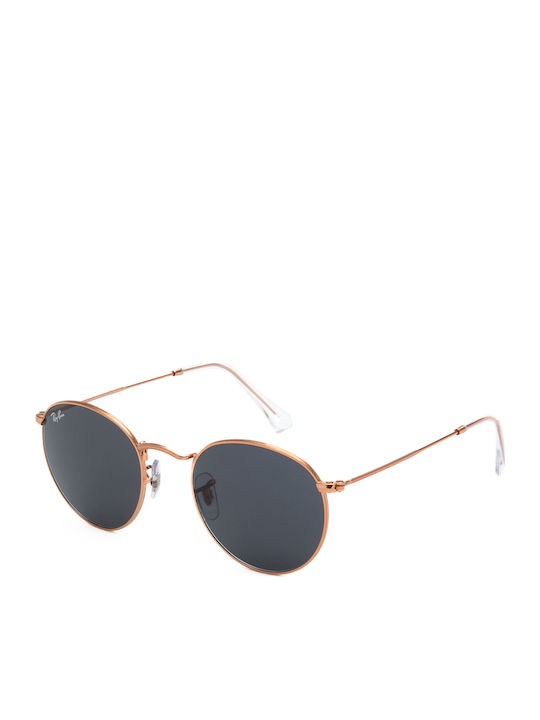 Ray Ban Round Metal Unisex Sunglasses with Rose...