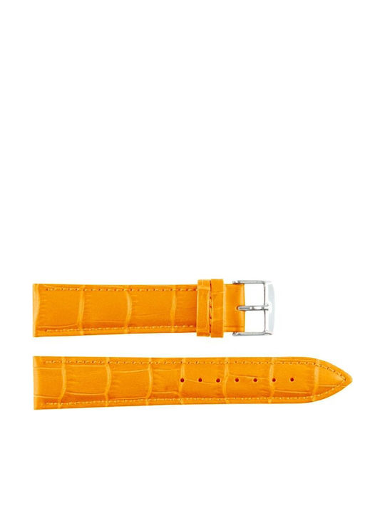 New Era Lederriemen Orange 18mm
