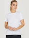 Γυναικείο Αθλητικό T-shirt Fast Drying Πουά Λευκό.
