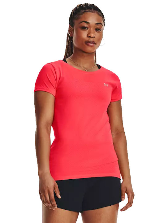 Under Armour Armour Ss Women's Athletic T-shirt Fast Drying Fuchsia