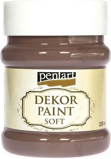 Pentart Dekor Soft Chalk Paint 230ml Brown