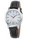 Damen Uhr mit Schwarz Lederarmband