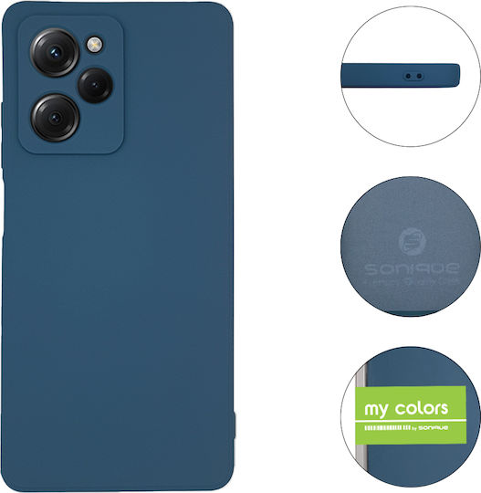 Sonique Back Cover Silicone Navy Blue (Poco X5 Pro)