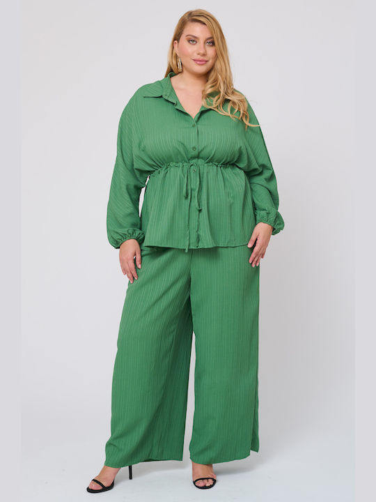 Women's Green Set with Trousers